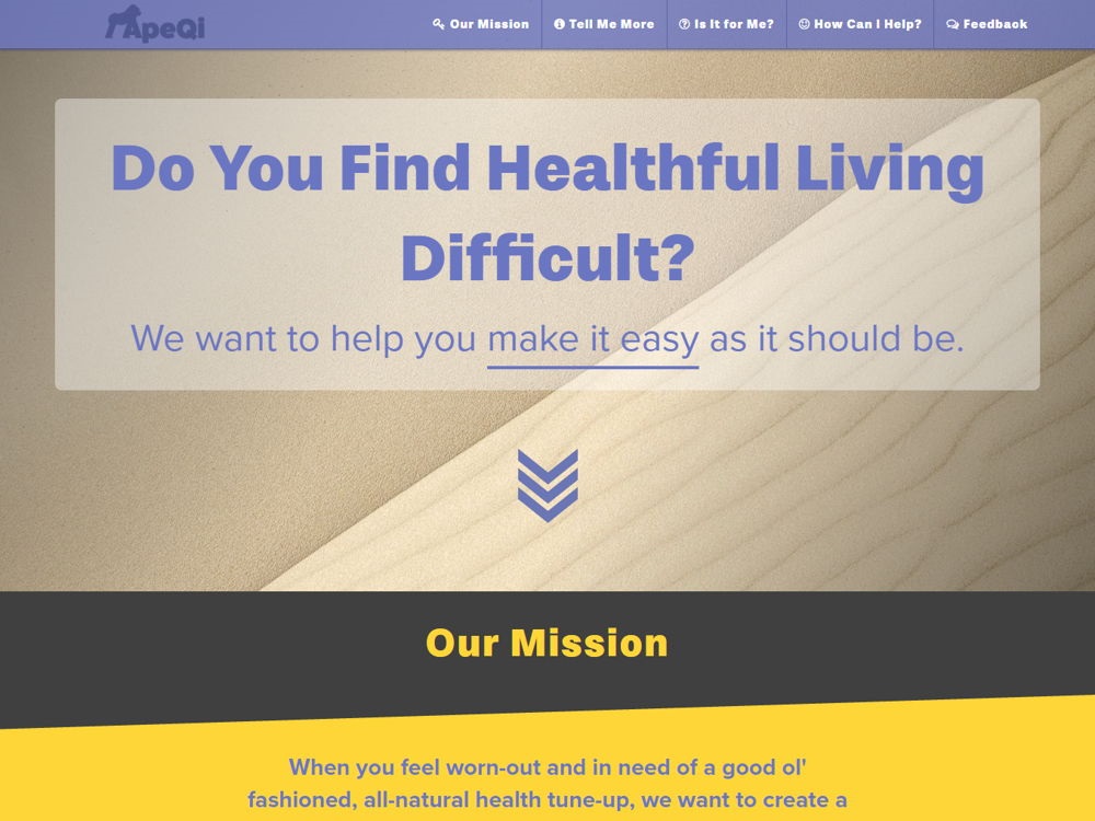 ApeQi (Intro) – A Promotional Site