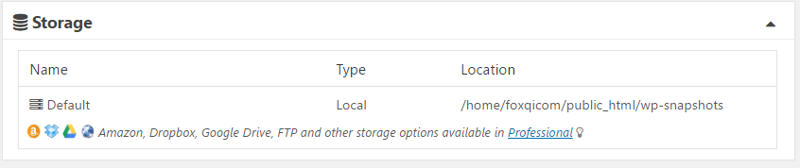 Duplicator storage path accordion