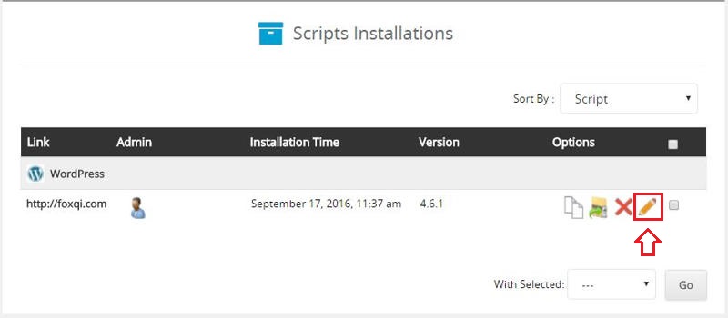 Highlighting the edit details pencil icon