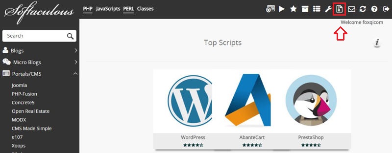 Locating and opening the Backups and Restore page