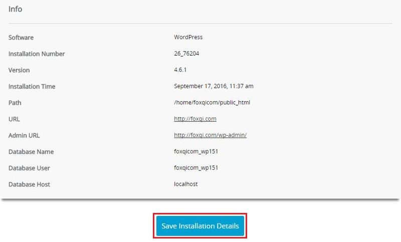 Save backup schedule settings
